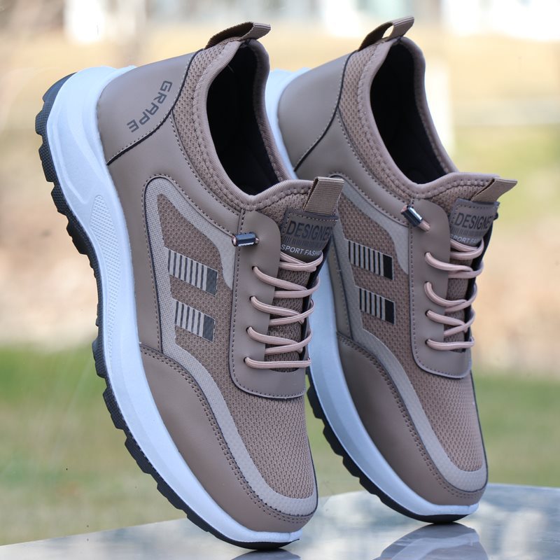 Sapatos casuais de malha respirável para homens de verão