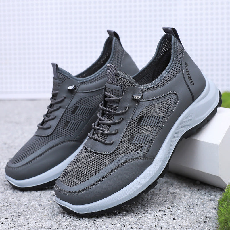 Sapatos casuais de malha respirável para homens de verão